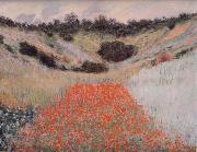 Claude Monet Poppy Field in a Hollow Near Giverny Spain oil painting artist